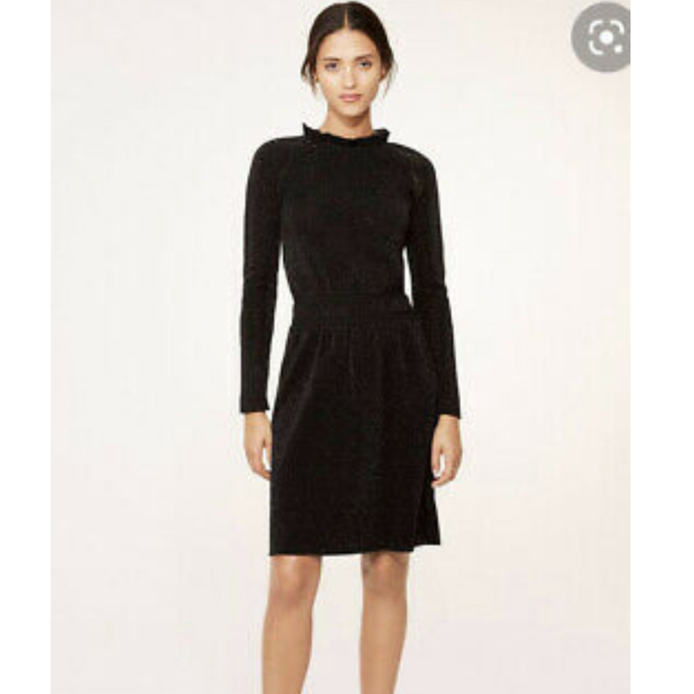 Tory Burch Isabelle Metallic Black Dress XL NEW
